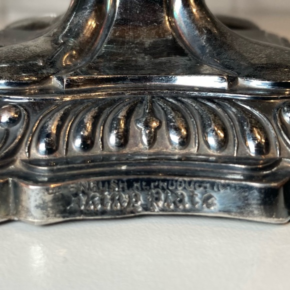 Candelabra with 3 Arms, Silver Plate, Heavy and Good Quality - Picture 5 of 6